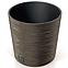 Kvetináč Furu okrúhly Low Eco Wood 250 – káva Eco
