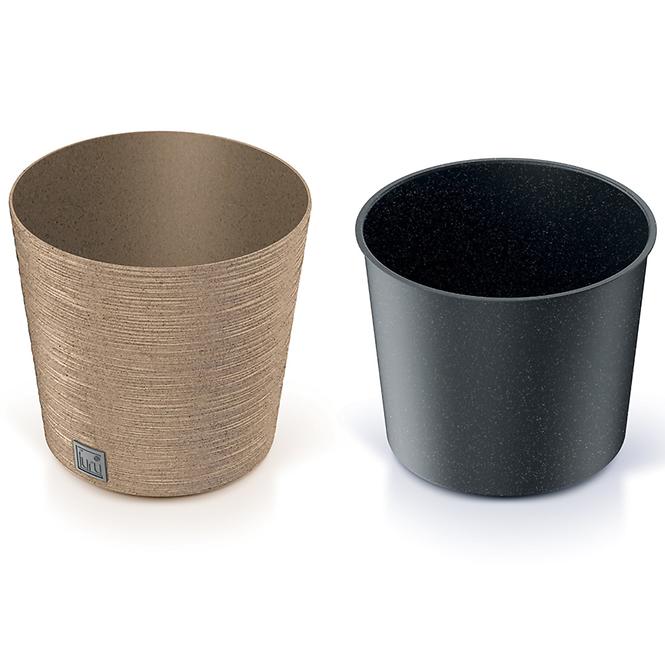 Kvetinač Furu Round Low Eco Wood 250 – natura eco