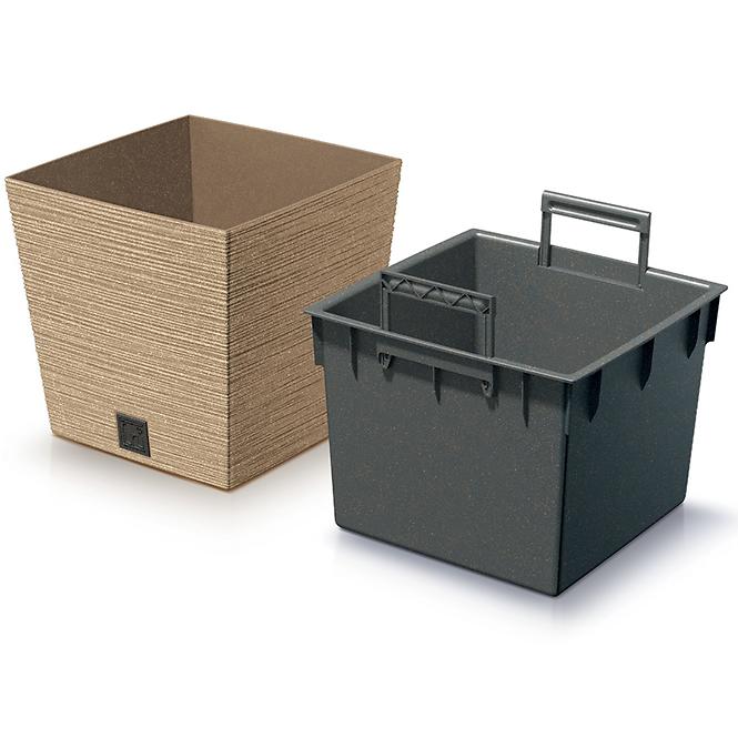 Kvetinač Furu Square Low Eco Wood 240 – natura eco