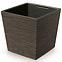 Kvetináč Furu štvorec Low Eco Wood 240 – káva eco