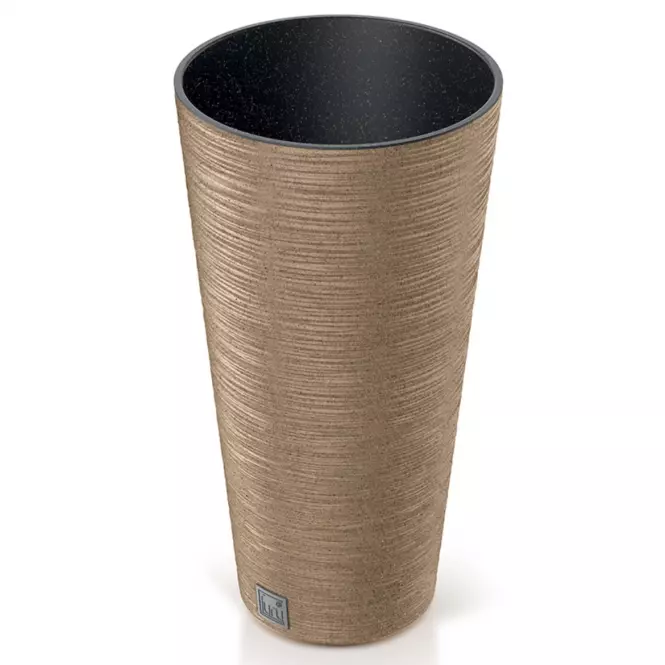 Kvetináč Furu okrúhly Slim eco Wood 250 – natura eco