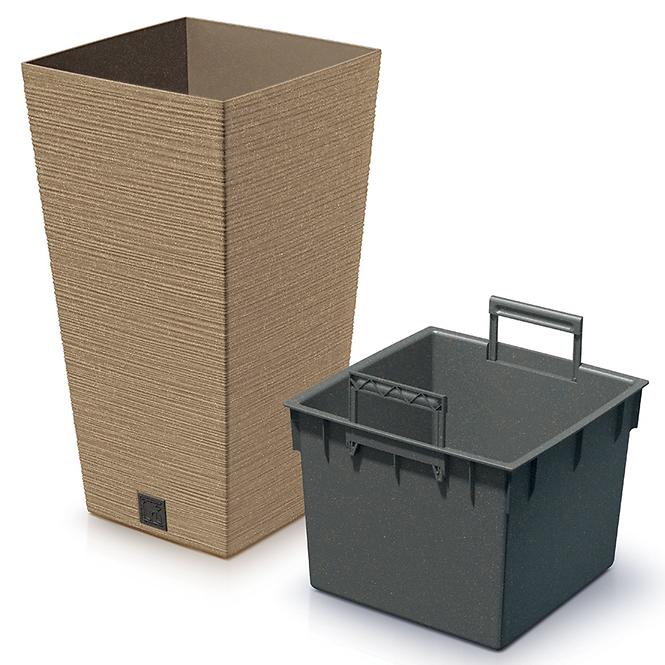 Kvetinač Furu Square Eco Wood 265 – natura eco