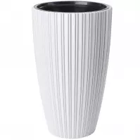 Kvetináč Mika Slim 30 biely