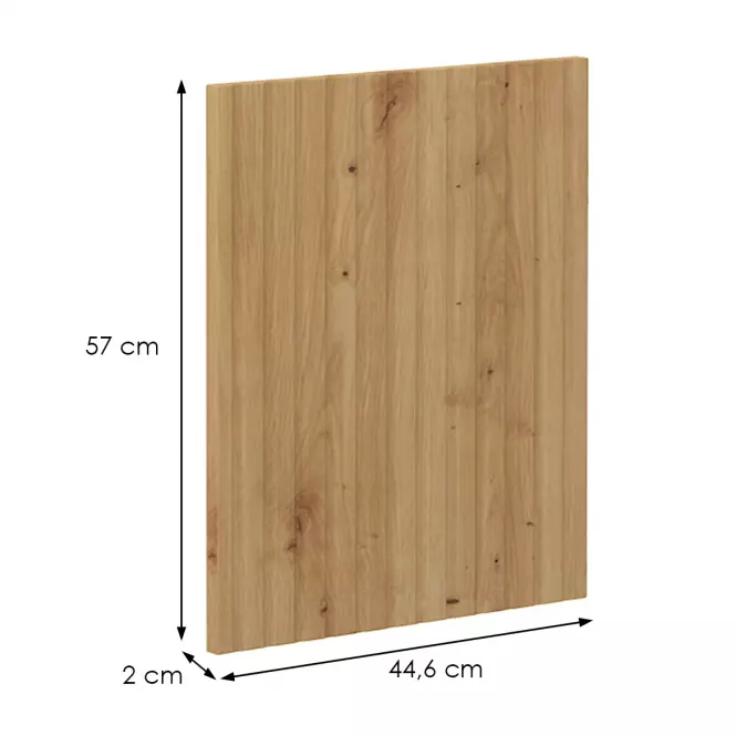 Dvierka na umývačku AVA dub artisan/antracitová 570x446