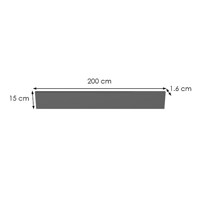 Sokel antracitová 2000X150 mm (2 ks)