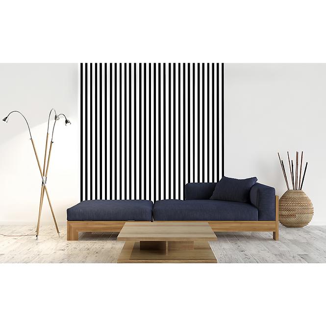 Dekoračný lamelový panel MDF/HDF Biely 41x190x2750