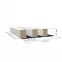 Dekoračný lamelový panel MDF/HDF Biely 41x190x2750,2