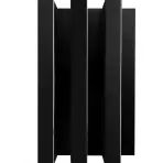 Dekoračný lamelový panel MDF/HDF čierny mat 41x190x2750