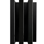Dekoračný lamelový panel MDF/HDF čierny mat 41x190x2750
