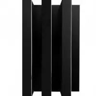 Dekoračný lamelový panel MDF/HDF čierny mat 41x190x2750