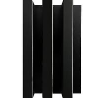 Dekoračný lamelový panel MDF/HDF čierny mat 41x190x2750