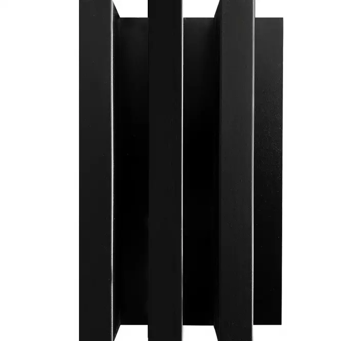 Dekoračný lamelový panel MDF/HDF čierny mat 41x190x2750