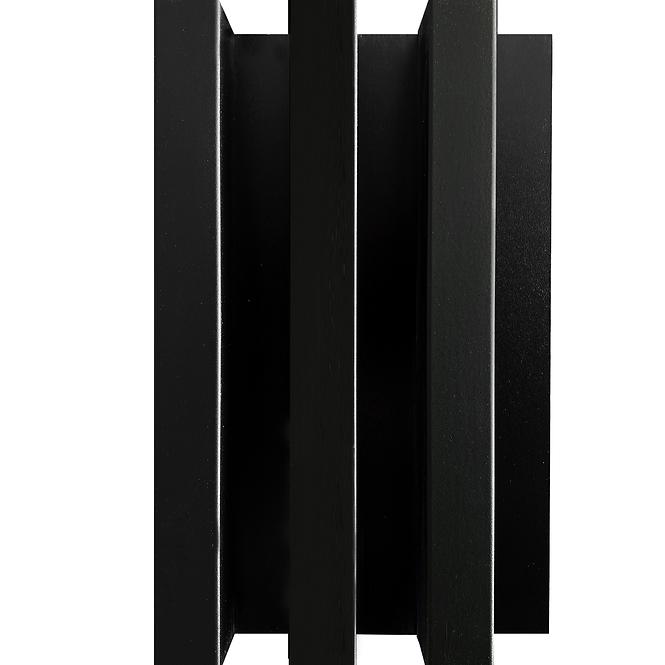 Dekoračný lamelový panel MDF/HDF čierny mat 41x190x2750