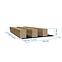 Dekoračný lamelový panel MDF/HDF Dub Catania 41x190x2750,2