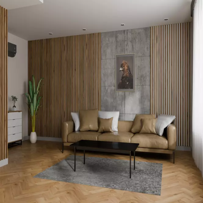 Dekoračný lamelový panel MDF/HDF Dub Natur 41x190x2750