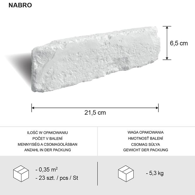 Sádrový obkladový kameň Nabro