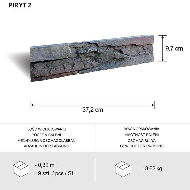 Betónový obkladový kameň Piryt 2