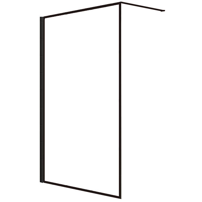 Sprchová stena Walk-In Tiz 120x195 black