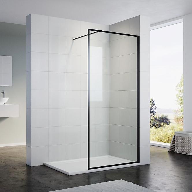 Sprchová stena Walk-In Tiz 120x195 black