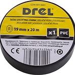 DREL Izolačná páska PVC čierna 19mm x 0,18mm x 20m
