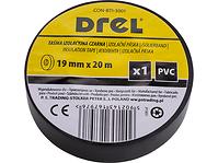 DREL Izolačná páska PVC čierna 19mm x 0,18mm x 20m