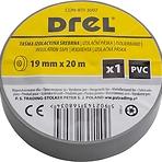 DREL Izolačná páska PVC strieborná 19mm x 0,18mm x 20m