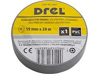 DREL Izolačná páska PVC strieborná 19mm x 0,18mm x 20m