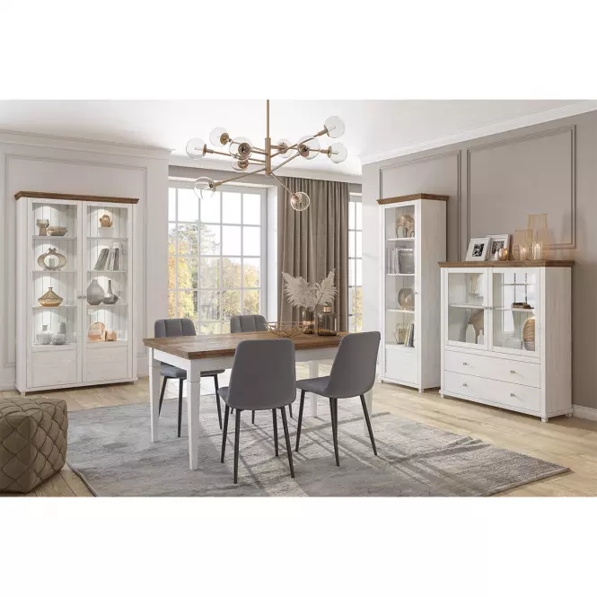 Rozkladací stôl Roz 160/240x90cm Evora 92 Abisko ash – dub lefkas