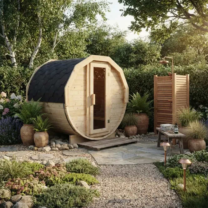 Sudová sauna 1,5 m + pec Sentiotec 100 6 kW