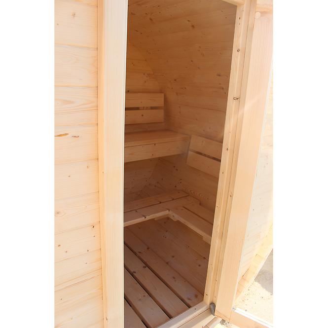 Sudová sauna 1,5 m + pec Sentiotec 100 6 kW