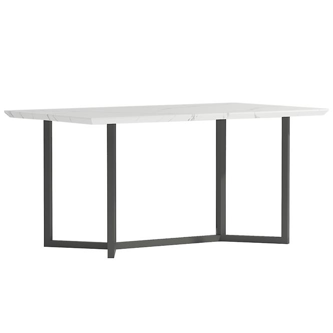 Stôl Marmaris 2203 160X90X75 mramor/čierna