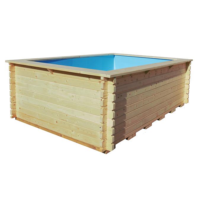 Drevený záhradný bazén 3x2 m