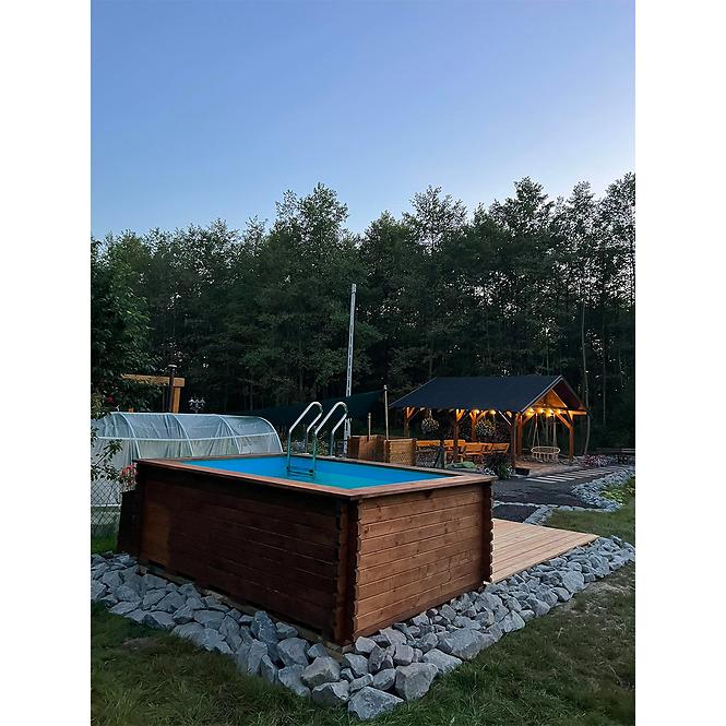 Drevený záhradný bazén 3x2 m