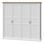 Skriňa 4d Tara p4/ta white/pacific walnut Skriňa 4d Tara p4/ta white/pacific walnut