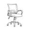 Kancelárske kreslo Cyrus C104 black/chrom,2