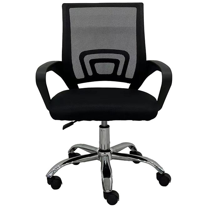 Kancelárske kreslo Cyrus C104 black/chrom