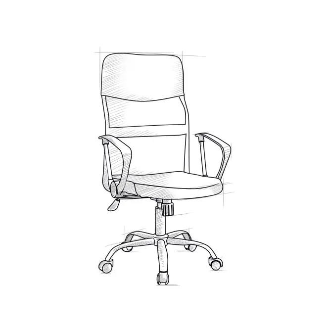 Kancelárske kreslo Mizar 2501 biela/chróm,3