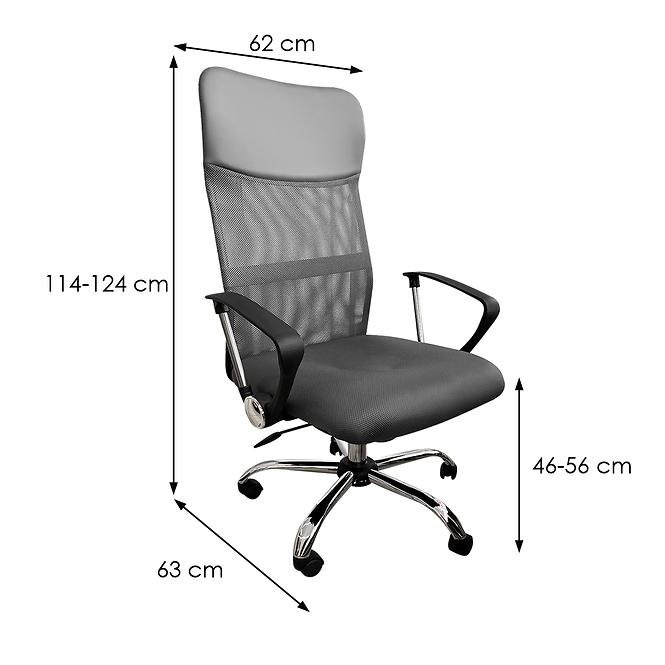 Kancelárske kreslo Kaitos 2501 grey/chrome,2