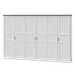Skriňa 6d Tara p6/ta white/pacific walnut