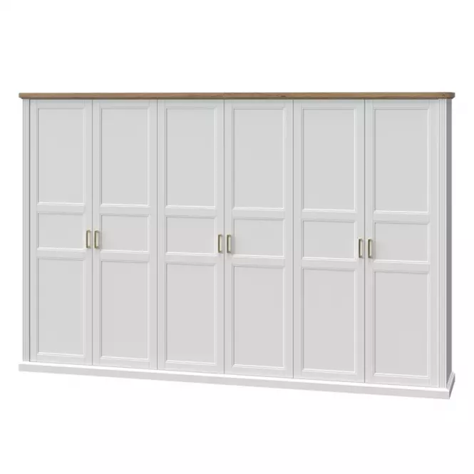 Skriňa 6d Tara p6/ta white/pacific walnut