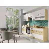 Kuchynská linka Infinity 260 C Plus s pracovná doska white artisan