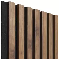 Akustické panely lamelove 3D na plsti Orech Columbia 300x260mm