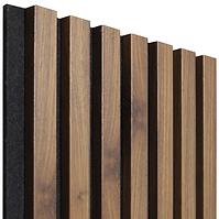 Akustické panely lamelove 3D na plsti Orech Columbia 300x260mm
