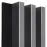 Akustické panely lamelové 3D na plsti Antracit 137x2650 mm