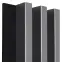 Akustické panely lamelové 3D na plsti Antracit 137x2650 mm
