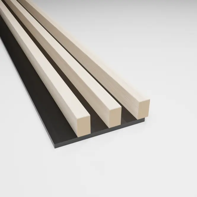 Akustické panely lamelové 3D na plsti Jasen 137x260 mm