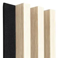 Akustické panely lamelové 3D na plsti Jasen 137x2650 mm