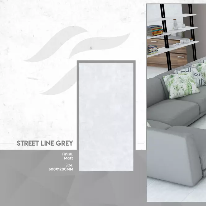 Gresova dlažba Street Grey Mat. Rekt. 60/120