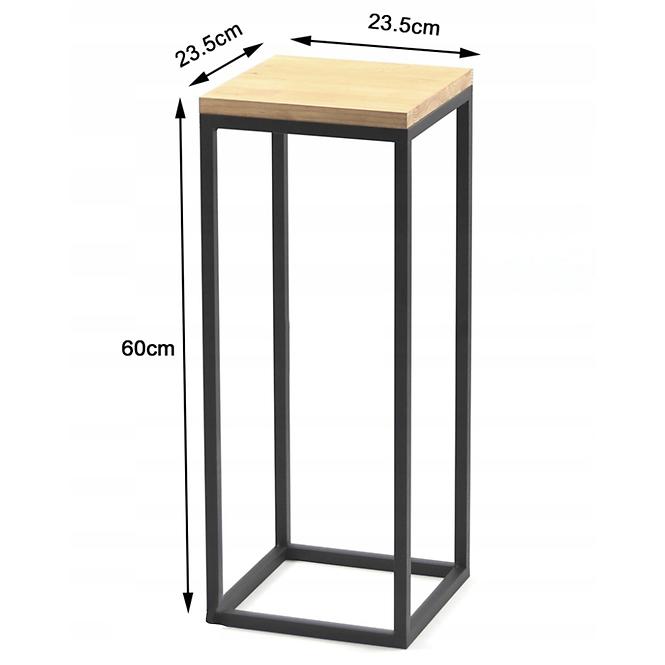 Stojan na kvety Tavolo čierny 60x23,5,2