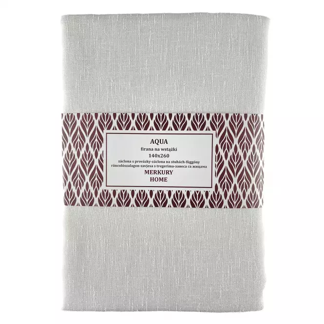 Záclona na šnurovanie AQUA polyester ecru 140x260 Merkury Home